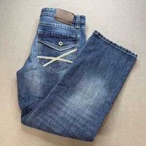 TK Axel Jeans Slim Boot Fit 32x30 (FIT 35x29) Blue Denim Faded Western Workwear